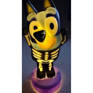 Bluey Skeleton Halloween Shadow Caster Gemmy Light Up Figure BBC Studios